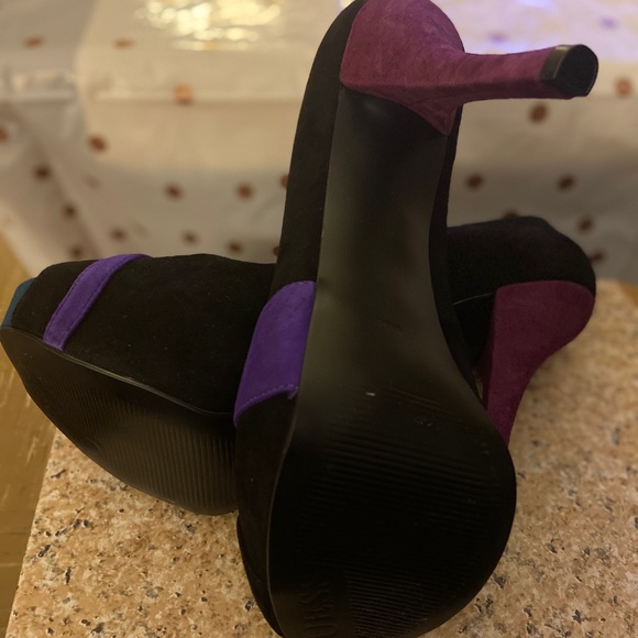 Women, GUESS Isila, multicolor SUEDE heels - Picture 6 of 8